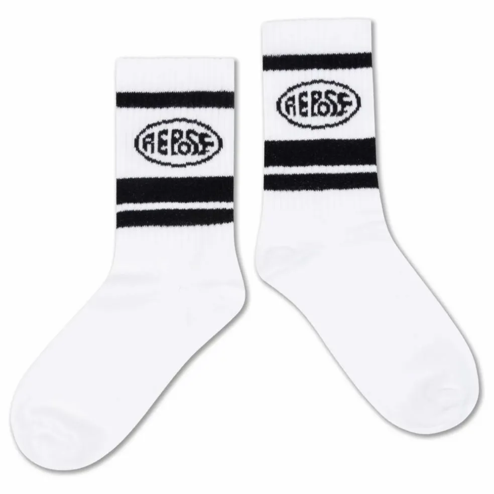 Lot de 5 Paires de Chaussettes Logo | Bleu