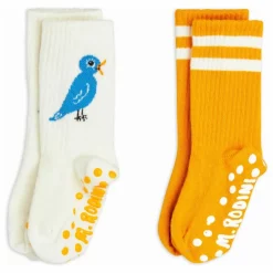 Lot de 2 Paires de Chaussettes Oiseau Coton Bio | Ecru