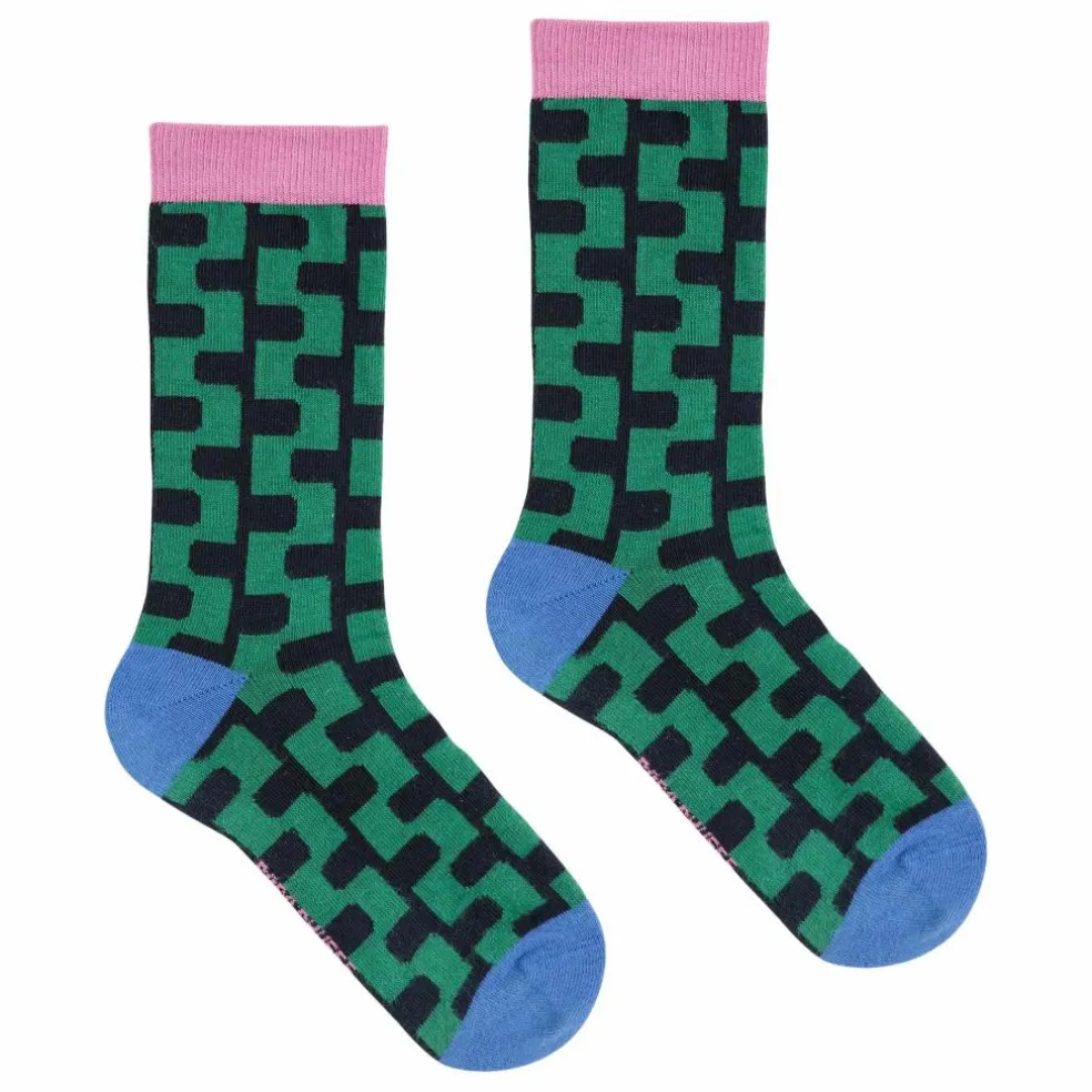 Lot de 3 Paires de Chaussettes Happy Coton Bio - Collection Femme | Vert