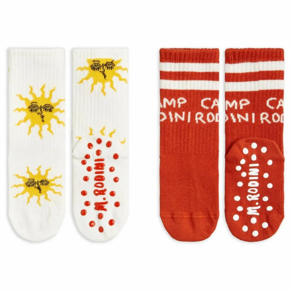 Lot de 2 Paires de Chaussettes Sun Coton Bio | Ecru