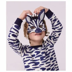 Lot Pyjama et Masque Zèbre | Ecru