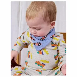 Lot Pyjama Lange et Bavoir Voitures | Bleu