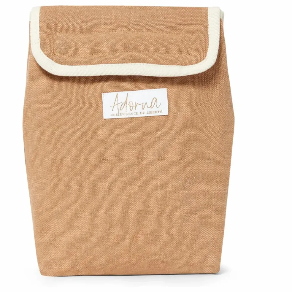 Lunch bag isotherme en lin | Terracotta