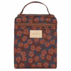 Lunch bag isotherme Hyde Park Maroon Poppies | Brique