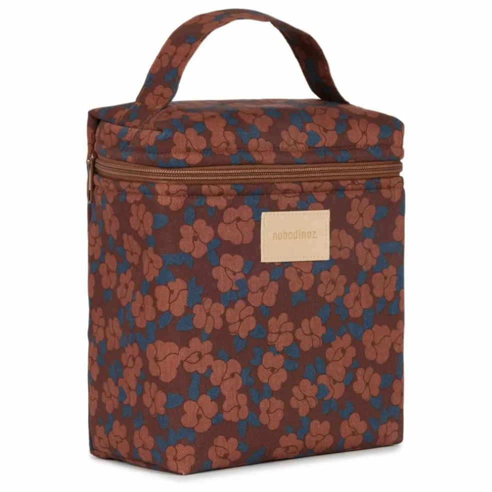 Lunch bag isotherme Hyde Park Maroon Poppies | Brique