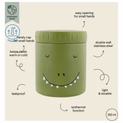 Lunch box isotherme 350 ml Mr Dino | Vert