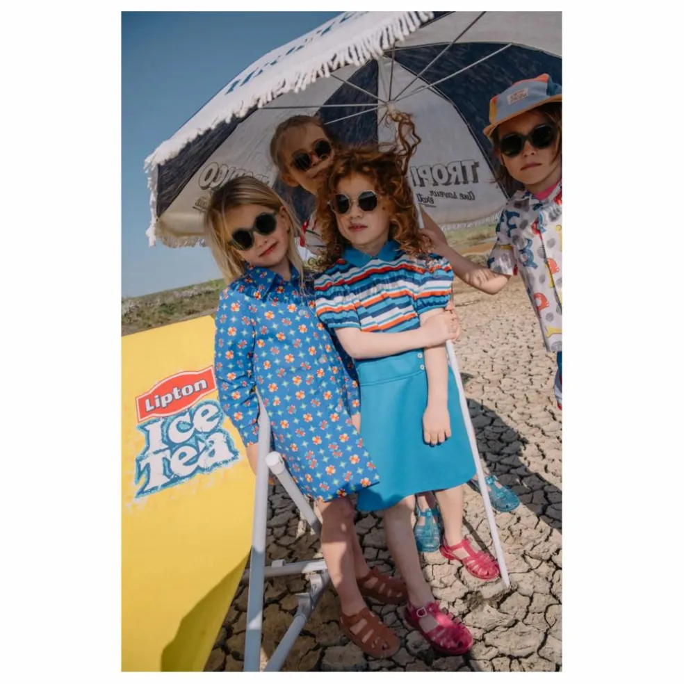 Lunettes de Soleil Tricolore | Bleu gris