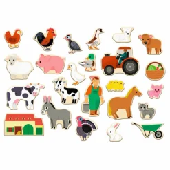 Magnets en bois Farmix