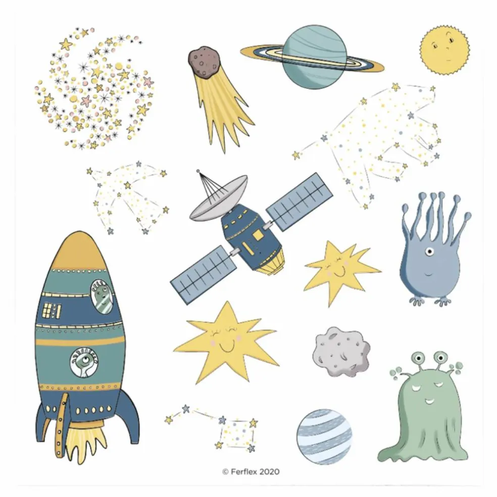 Magnets Espace - Set de 48