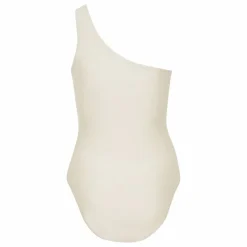 Maillot 1 Pièce Asymétrique Ava | Blanc cassé