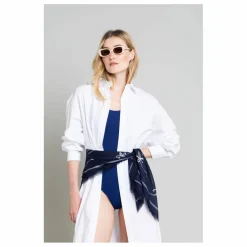 Maillot 1 Pièce Dos Croisé Amy | Bleu indigo