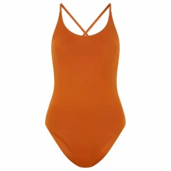 Maillot 1 Pièce Dos Croisé Amy | Rouille