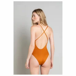 Maillot 1 Pièce Dos Croisé Amy | Rouille