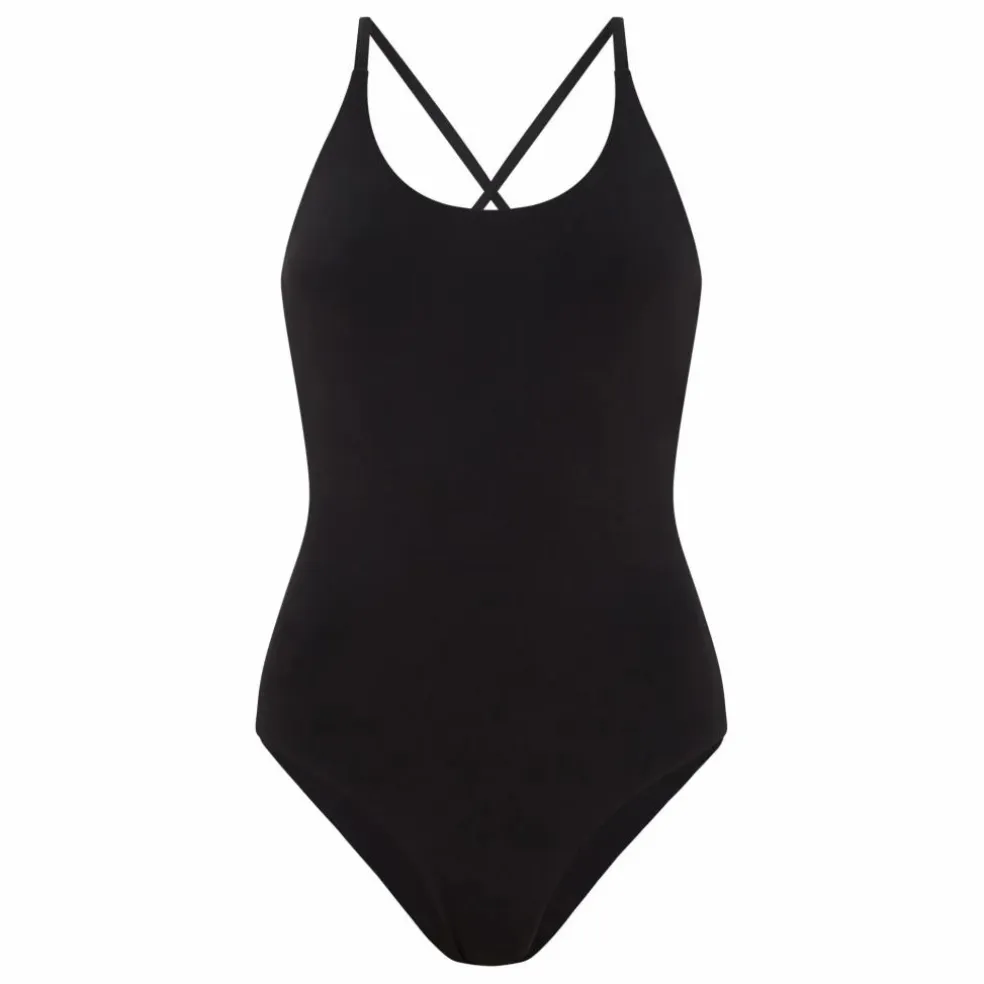 Maillot 1 Pièce Dos Croisé Amy | Noir