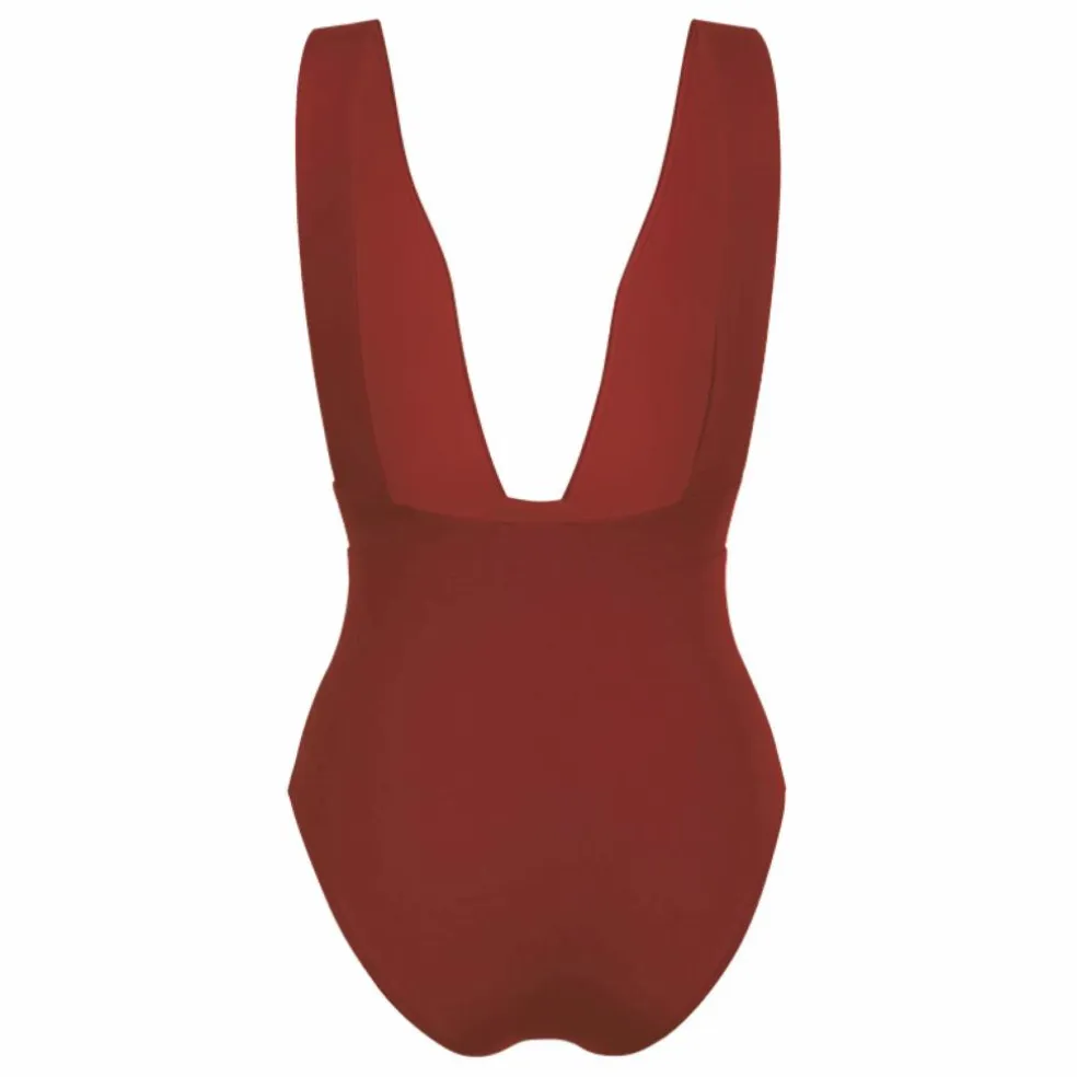 Maillot 1 Pièce Le Plongeant | Terracotta