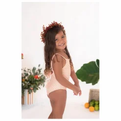 Maillot 1 Pièce Mara Rayé | Corail