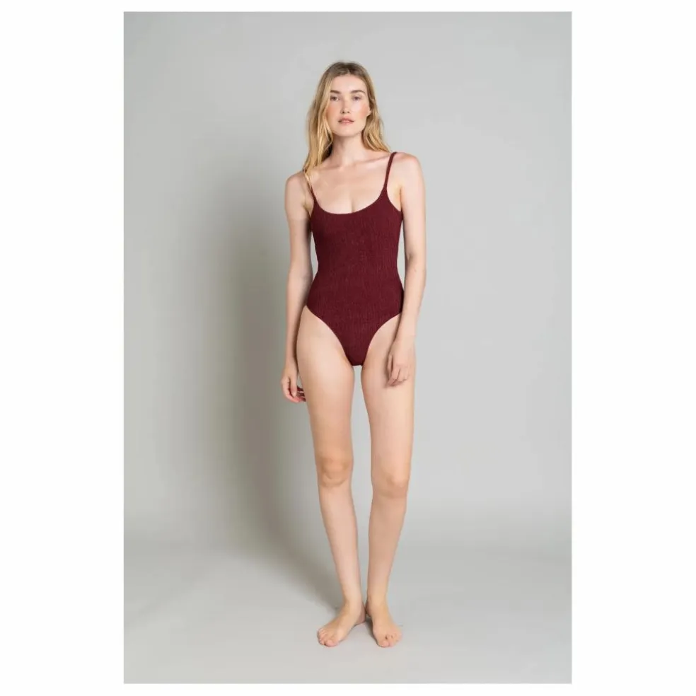 Maillot 1 Pièce Marcia | Aubergine