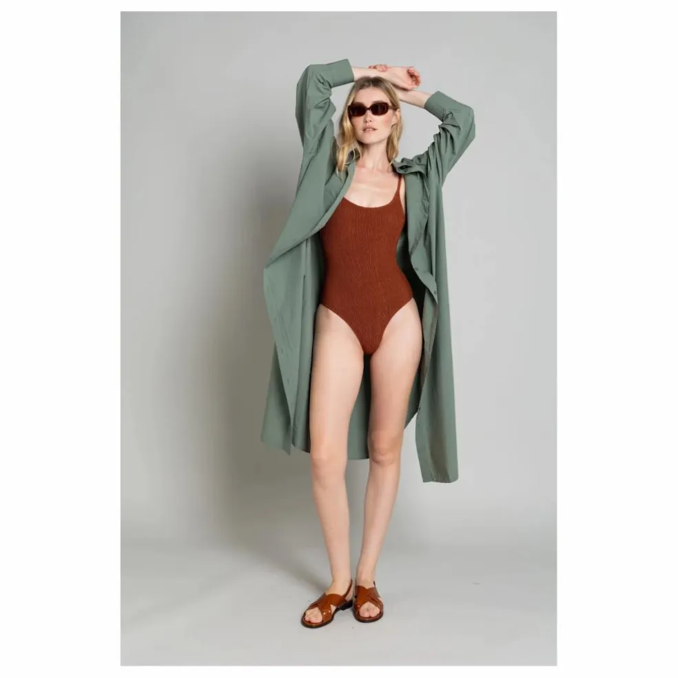 Maillot 1 Pièce Marcia | Terracotta