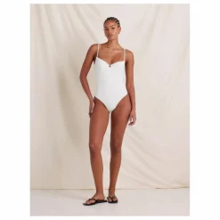 Maillot 1 Pièce Quintessential Fibres Recyclées | Blanc