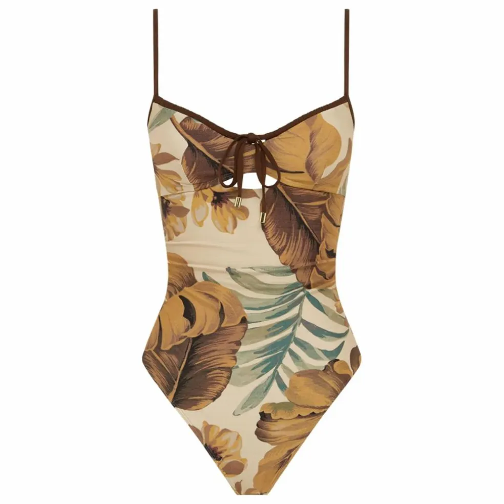 Maillot 1 Pièce Solstice Fibres Recyclées | Ecru