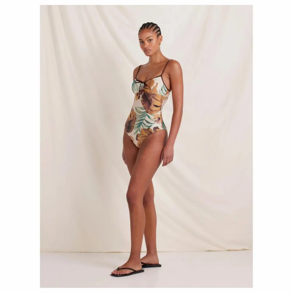 Maillot 1 Pièce Solstice Fibres Recyclées | Ecru