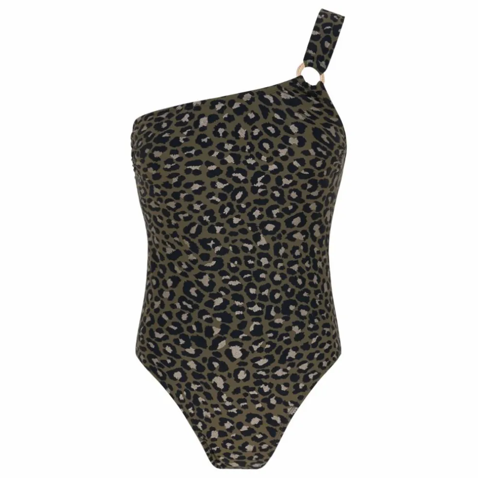 Maillot 1 Pièce Tanzania Léopard | Vert kaki