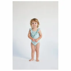 Maillot 1 Pièce Vichy | Bleu Clair