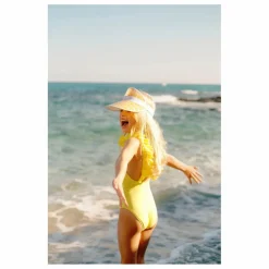 Maillot de Bain 1 Pièce Bora Bora Fibres Recyclées | Jaune citron