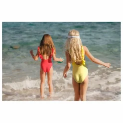 Maillot de Bain 1 Pièce Bora Bora Fibres Recyclées | Jaune citron