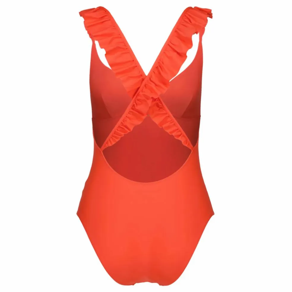 Maillot de Bain 1 Pièce Polyamide Recyclé Allegra - Collection Femme | Orange