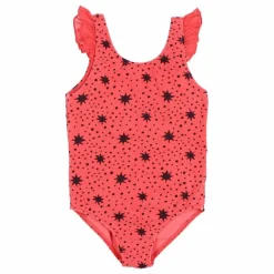 Maillot de Bain 1 pièce Stars Coton Bio | Corail