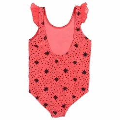 Maillot de Bain 1 pièce Stars Coton Bio | Corail