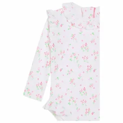 Maillot de Bain 1 Pièce Suzanna Surfer Fleuri | Blanc