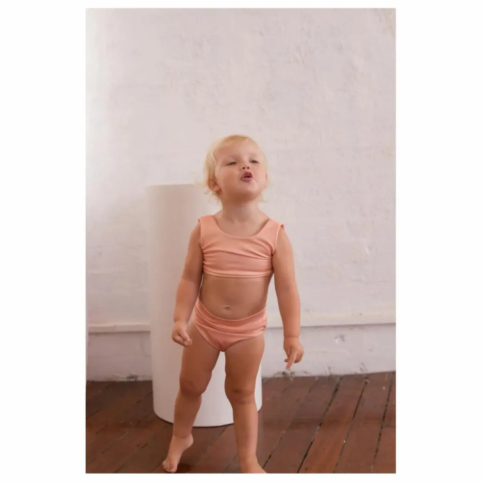 Maillot de Bain 2 pièces Matière Recyclée Arla | Abricot