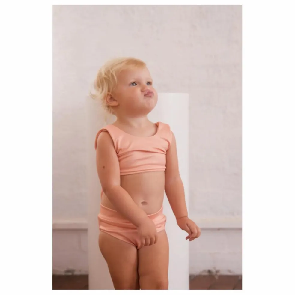 Maillot de Bain 2 pièces Matière Recyclée Arla | Abricot