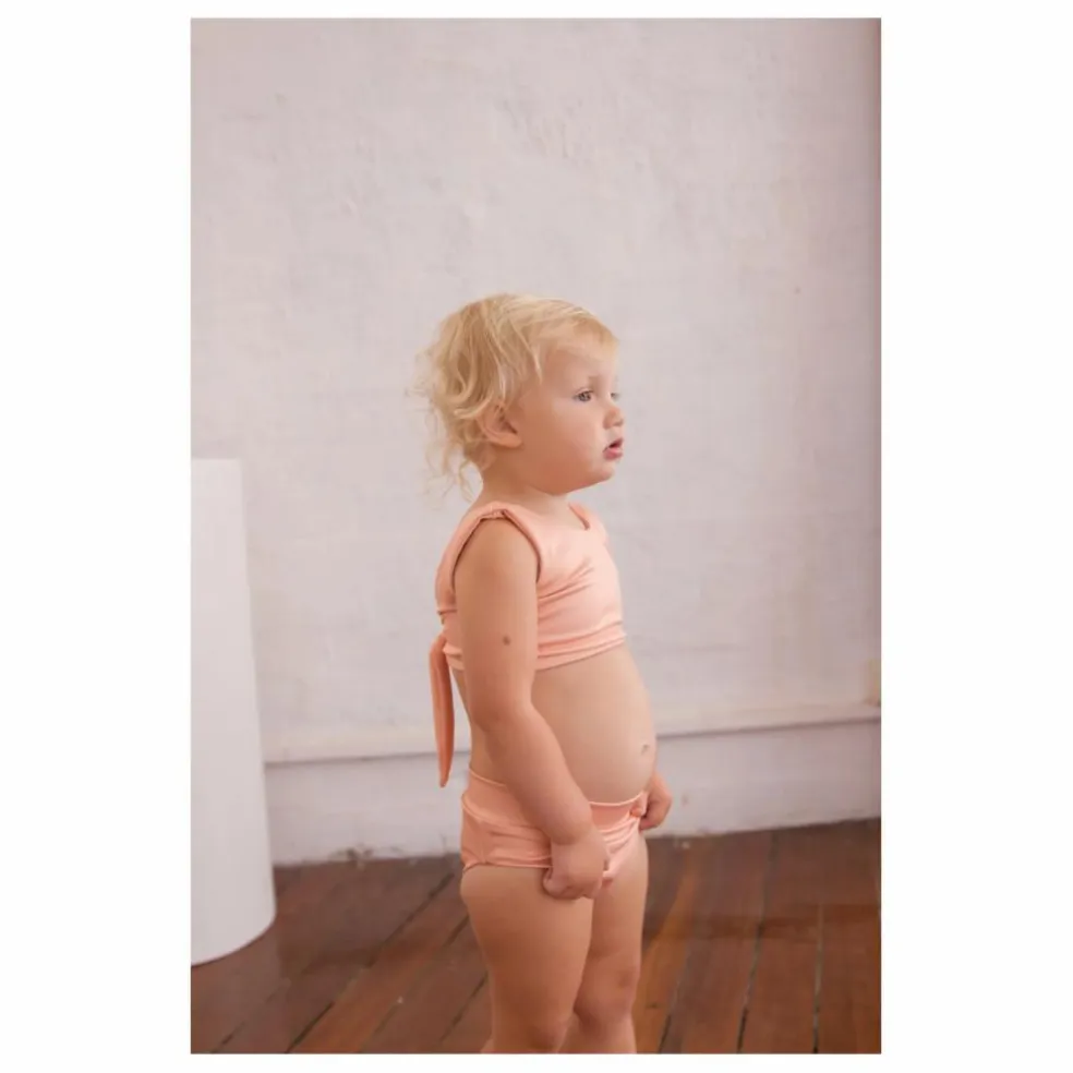 Maillot de Bain 2 pièces Matière Recyclée Arla | Abricot