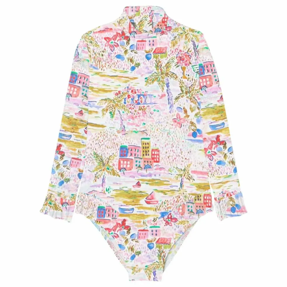 Maillot de Bain Anti-UV Gigi Fibres Recyclées | Rose