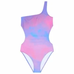 Maillot de Bain Asymétrique Sia | Rose fluo