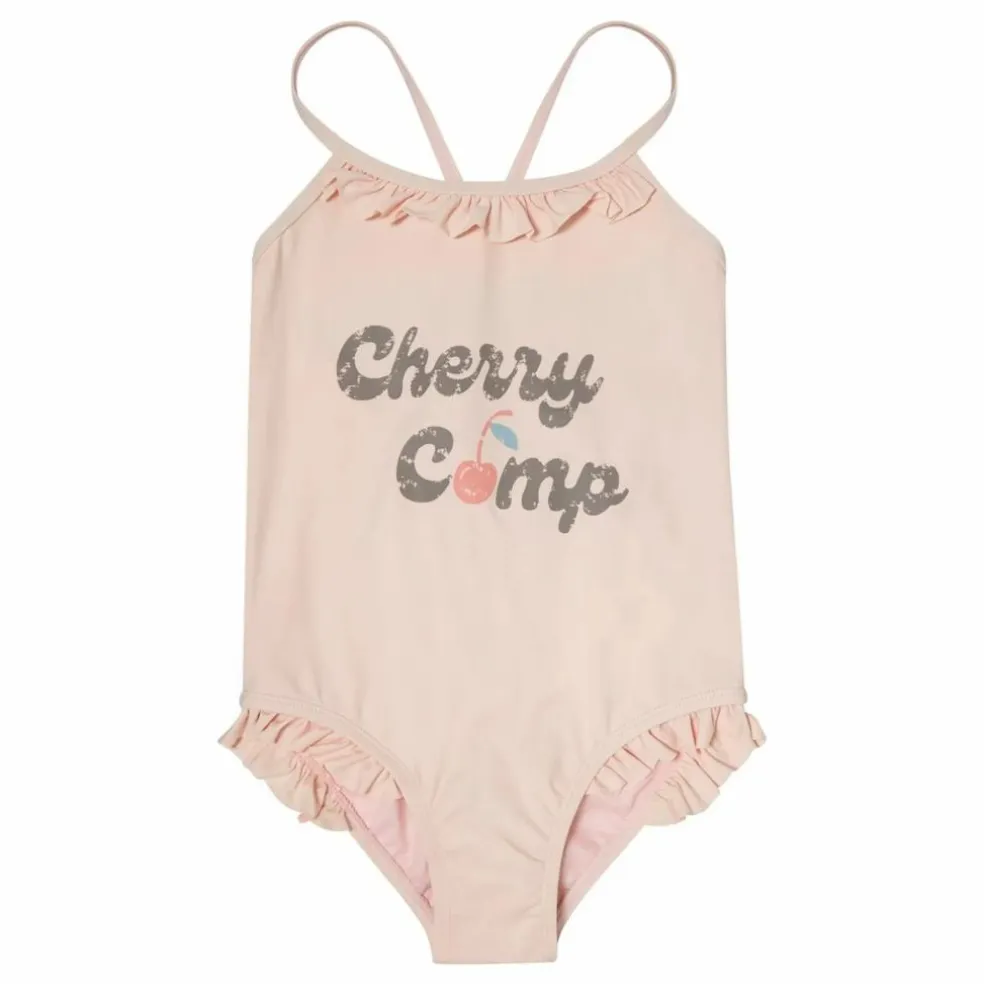 Maillot de bain Cerises | Rose pâle