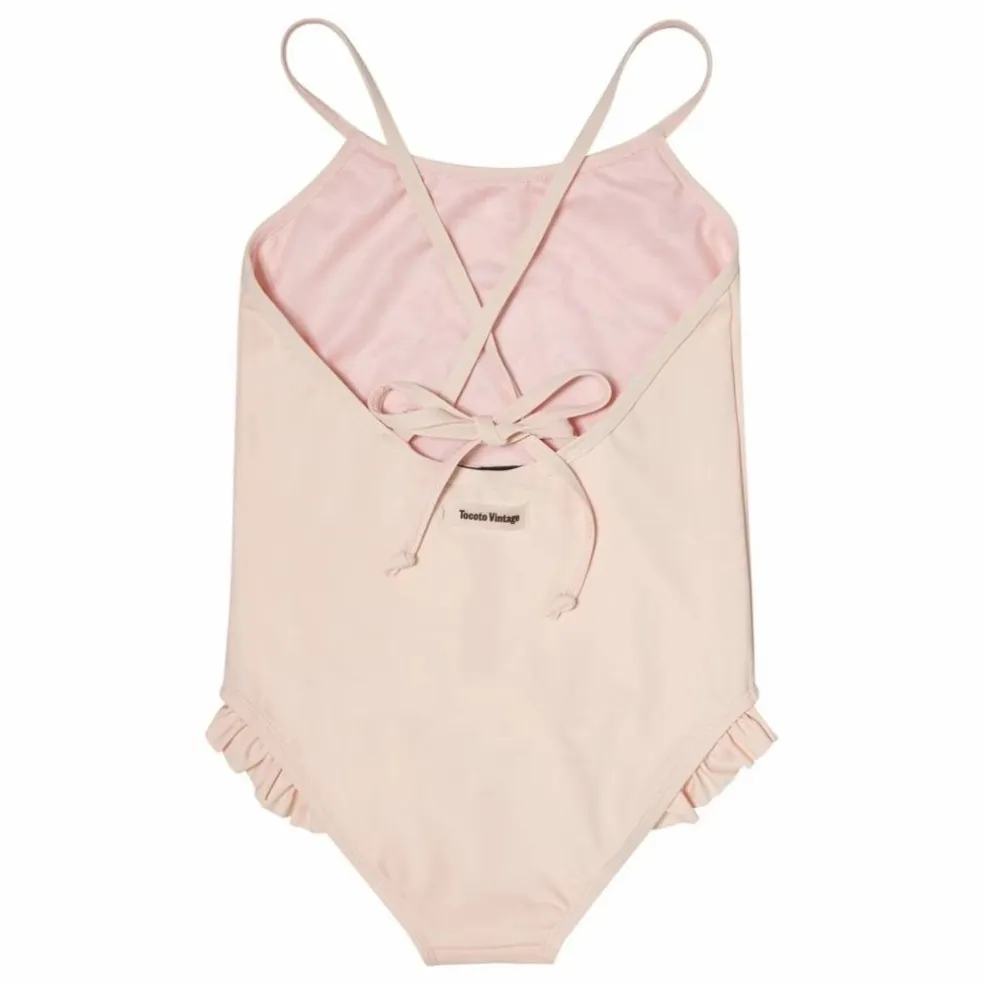 Maillot de bain Cerises | Rose pâle