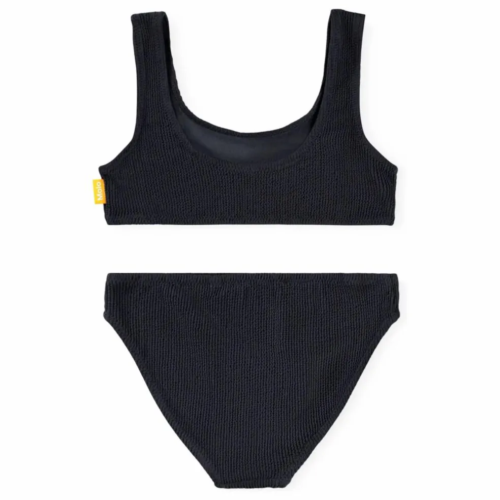Maillot de Bain Côtelé Nola Crepe Fibres Recyclées | Noir