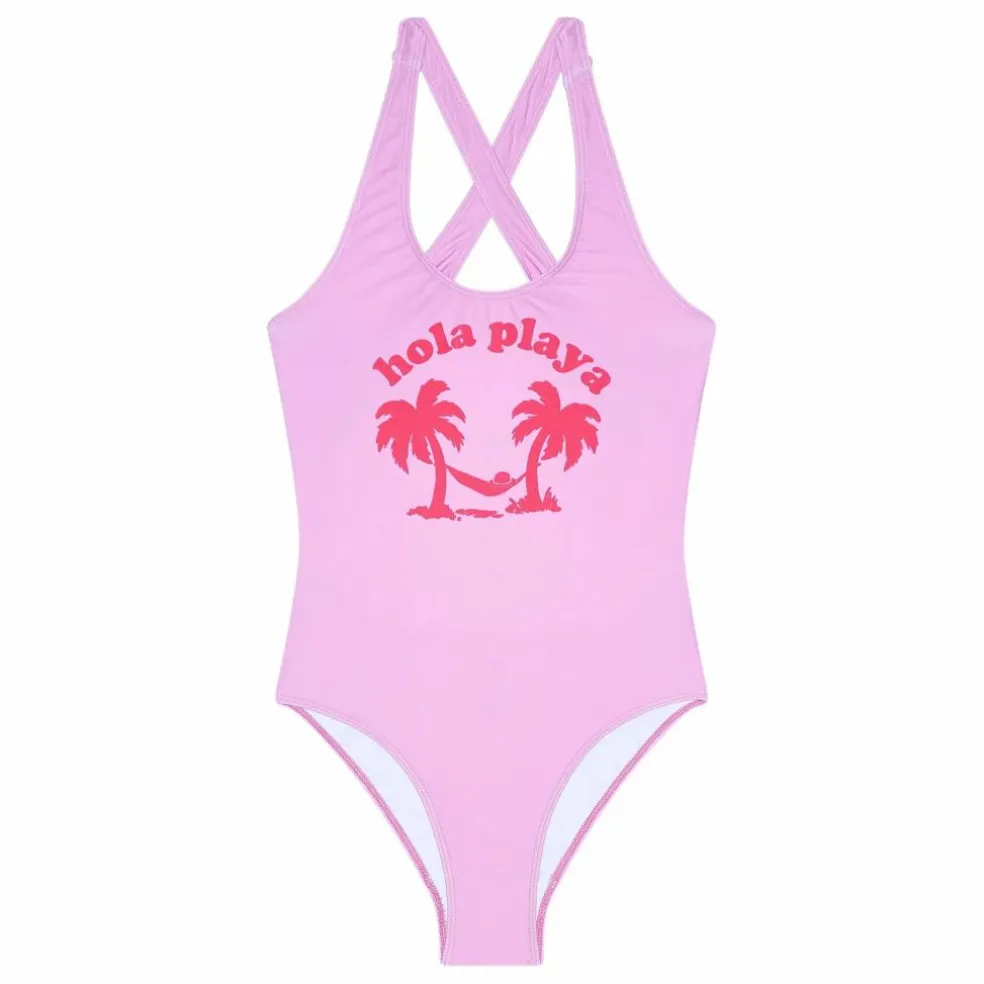 Maillot de Bain Dos Nageur Bay | Rose bonbon