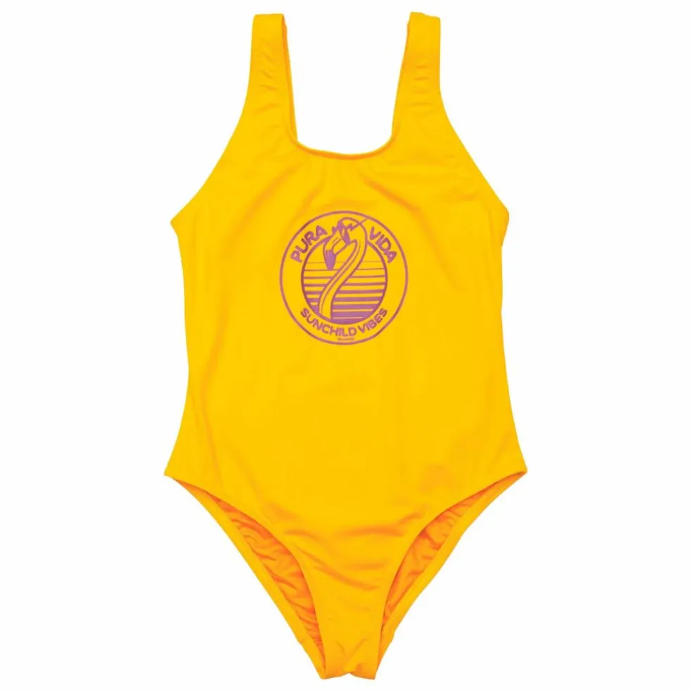 Maillot de Bain Lou Flamingo | Jaune
