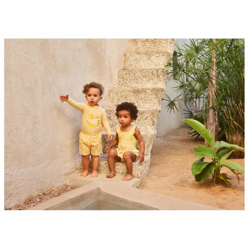 Maillot de Bain Nalani Bananes Fibres Recyclées | Jaune
