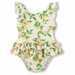 Maillot de Bain Nalani Citrons Fibres Recyclées | Jaune pâle
