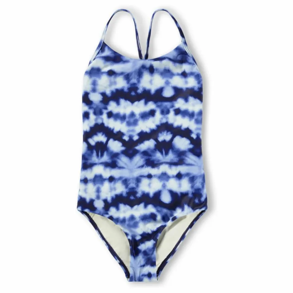 Maillot de Bain Nanna Tie and Dye Fibres Recyclées | Bleu