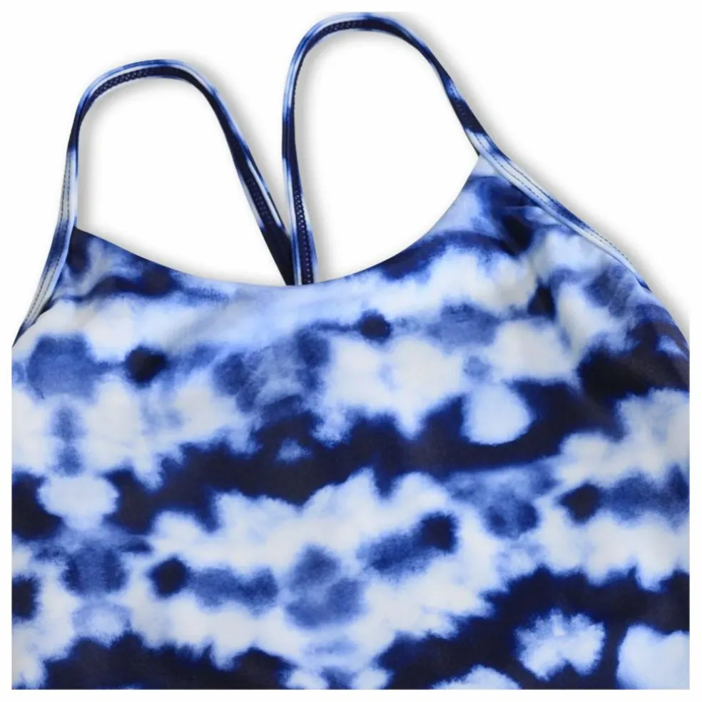 Maillot de Bain Nanna Tie and Dye Fibres Recyclées | Bleu