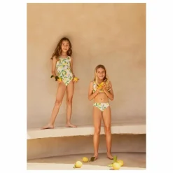 Maillot de Bain Noelle Citrons Fibres Recyclées | Jaune pâle
