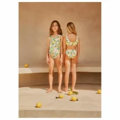Maillot de Bain Noelle Citrons Fibres Recyclées | Jaune pâle