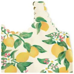 Maillot de Bain Noelle Citrons Fibres Recyclées | Jaune pâle